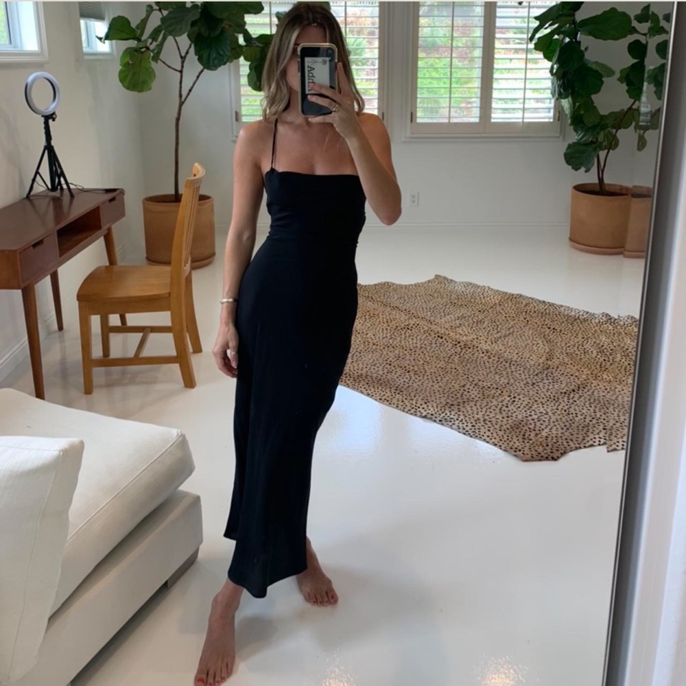 Stone Cold Fox Black Midi Dress